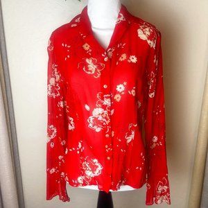 Ann Taylor 100% Silk Blouse